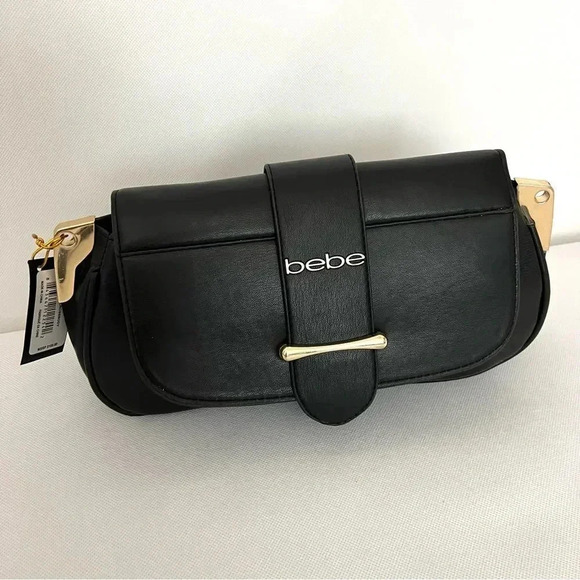 BEBE Saint Lamby Crossbody Bag Black - Picture 3 of 8